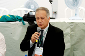 O secret�rio do Meio Ambiente do Paran� Luis Eduardo Cheida no Forum Global da Sociedade Civil. Foto Julio Covello-SECS.